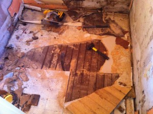 bathroom floor