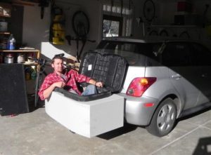 box on back of car